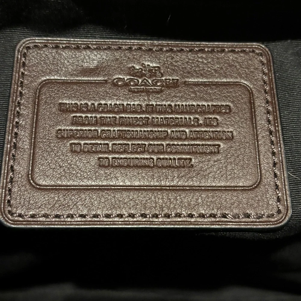 Coach pebbled leather messenger bag
